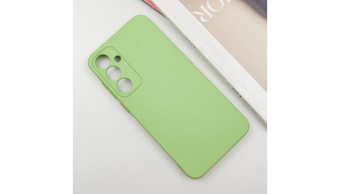 Чохол Silicone Cover Lakshmi Full Camera (A) для Samsung Galaxy A55 Зелений / Pistachio - фото