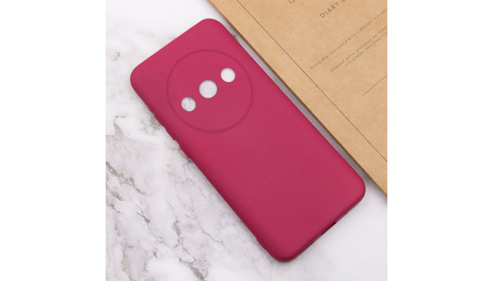 Чехол Silicone Cover Lakshmi Full Camera (A) для Xiaomi Redmi A3 Бордовый / Marsala - фото