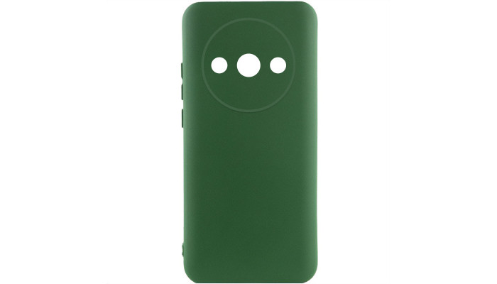 Чохол Silicone Cover Lakshmi Full Camera (A) для Xiaomi Redmi A3 Зелений / Dark green - фото
