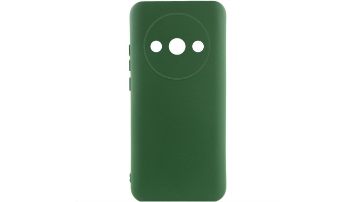 Чехол Silicone Cover Lakshmi Full Camera (A) для Xiaomi Redmi A3 Зеленый / Dark green - фото