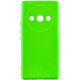 Чехол Silicone Cover Lakshmi Full Camera (A) для Xiaomi Redmi A3 Салатовый / Neon Green - фото