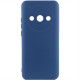 Чехол Silicone Cover Lakshmi Full Camera (A) для Xiaomi Redmi A3 Синий / Navy Blue - фото