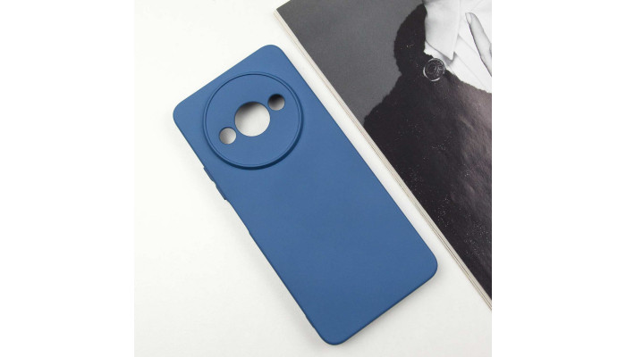 Чехол Silicone Cover Lakshmi Full Camera (A) для Xiaomi Redmi A3 Синий / Navy Blue - фото