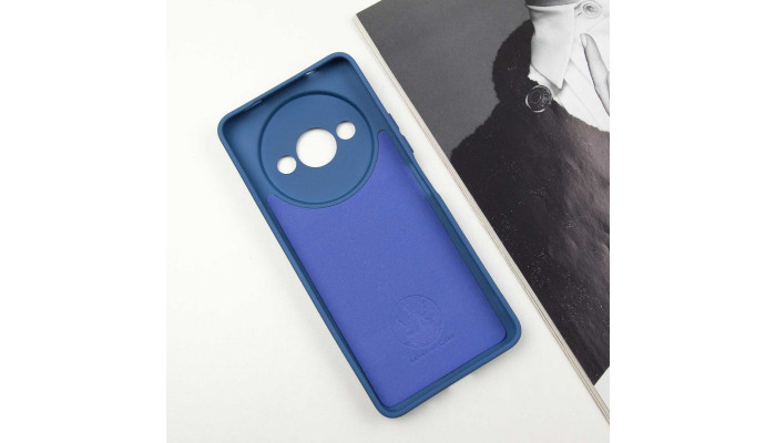 Чехол Silicone Cover Lakshmi Full Camera (A) для Xiaomi Redmi A3 Синий / Navy Blue - фото