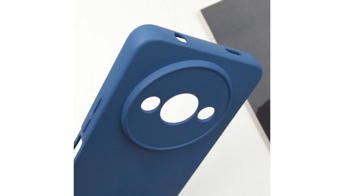 Чехол Silicone Cover Lakshmi Full Camera (A) для Xiaomi Redmi A3 Синий / Navy Blue - фото