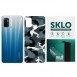 Захисна плівка SKLO Back (на задню панель) Camo для Oppo Reno 5 Lite Блакитний / Army Blue