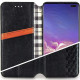 Кожаный чехол книжка GETMAN Cubic (PU) для Samsung Galaxy A04s Черный - фото