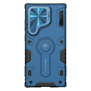 TPU+PC чехол Nillkin CamShield Armor Prop для Samsung Galaxy S24 Ultra Blue