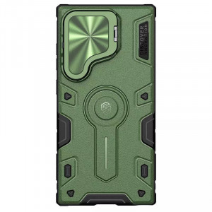 TPU+PC чехол Nillkin CamShield Armor Prop для Samsung Galaxy S24 Ultra Dark Green