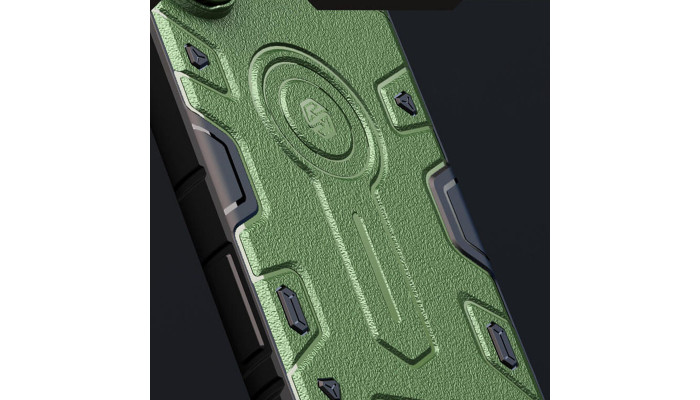 TPU+PC чохол Nillkin CamShield Armor Prop для Samsung Galaxy S24 Ultra Dark Green - фото