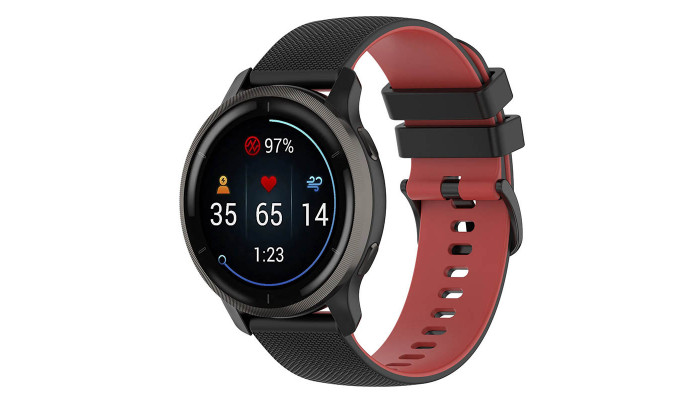 Ремешок Ribby для Smart Watch 20mm Black / Red - фото