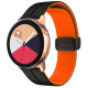 Силиконовый ремешок Classy для Smart Watch 20mm Black / Orange - фото