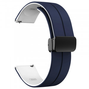 Силиконовый ремешок Classy для Smart Watch 20mm Blue / White