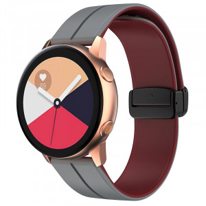 Силиконовый ремешок Classy для Smart Watch 20mm Grey / Plum