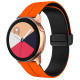 Силиконовый ремешок Classy для Smart Watch 20mm Orange / Black - фото