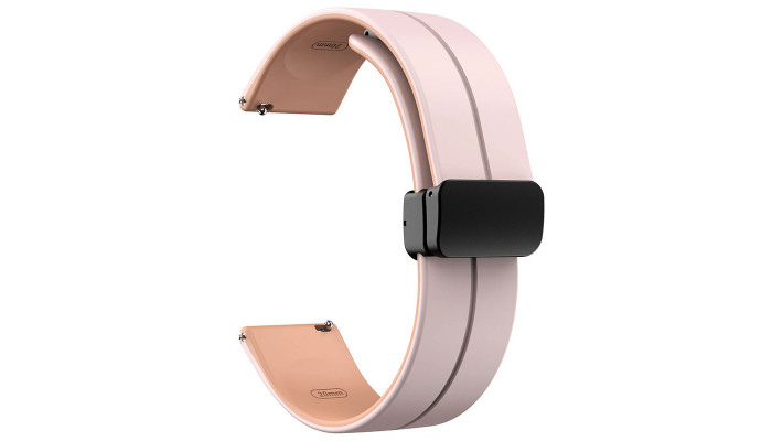 Силиконовый ремешок Classy для Smart Watch 20mm Pink / Beige - фото