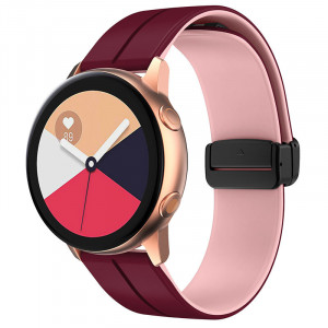 Силиконовый ремешок Classy для Smart Watch 20mm Plum / Pink