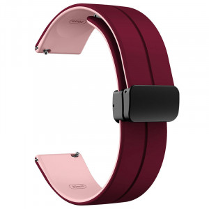 Силиконовый ремешок Classy для Smart Watch 20mm Plum / Pink