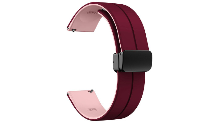 Силиконовый ремешок Classy для Smart Watch 20mm Plum / Pink - фото