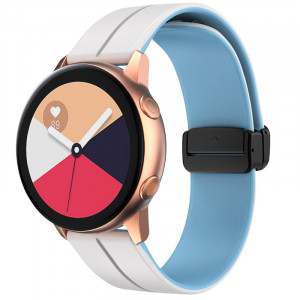 Силиконовый ремешок Classy для Smart Watch 20mm White / Blue