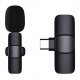 Мікрофон петличний для телефону K9 Bluetooth 2in1 USB-C Black - фото