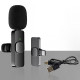 Микрофон петличный для телефона K9 Bluetooth 2in1 USB-C Black - фото