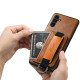 Кожаный чехол Wallet case and straps для Samsung Galaxy A34 5G Коричневый / Brown - фото