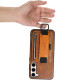 Шкіряний чохол Wallet case and straps для Samsung Galaxy A34 5G Коричневий / Brown - фото