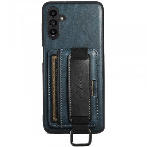 Шкіряний чохол Wallet case and straps для Samsung Galaxy A14 4G/5G Синій / Blue