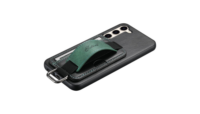 Шкіряний чохол Wallet case and straps для Samsung Galaxy A24 4G Чорний / Black - фото