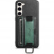 Шкіряний чохол Wallet case and straps для Samsung Galaxy S24 Чорний / Black