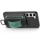 Кожаный чехол Wallet case and straps для Samsung Galaxy S24 Черный / Black - фото