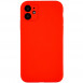 Чехол Silicone Case Full Camera Protective (AA) NO LOGO для Apple iPhone 12 (6.1") Красный / Red