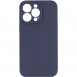 Чехол Silicone Case Full Camera Protective (AA) NO LOGO для Apple iPhone 14 Pro (6.1") Темно-синий / Midnight blue