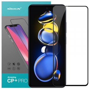 Захисне скло Nillkin (CP+PRO) для Xiaomi Redmi Note 11T Pro / Note 11T Pro+ / Poco X4 GT Чорний