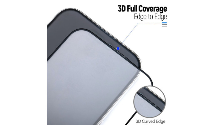 Защитное 3D стекло Blueo Hot Bending для Apple iPhone 15 Pro (6.1