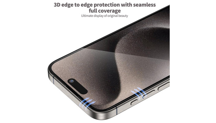 Защитное 3D стекло Blueo Hot Bending для Apple iPhone 15 Pro Max (6.7