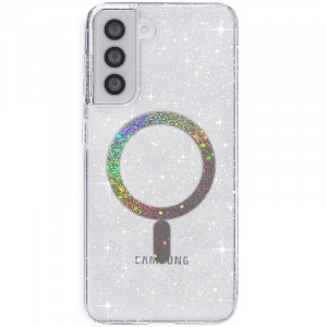 Чохол TPU Eclipse Sparkle (MagFit) для Samsung Galaxy S22 Clear