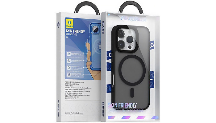 TPU+PC чехол Blueo Skin Friendly Frosted with MagSafe для Apple iPhone 16 Pro Max (6.9