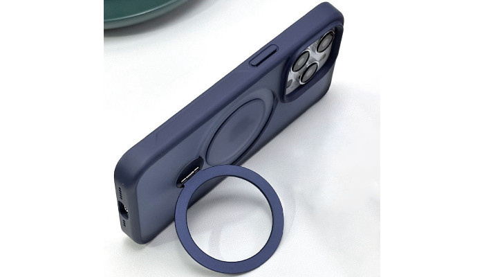 TPU+PC чехол Metal Buttons with MagSafe Colorful HQ Ring для Apple iPhone 14 Pro (6.1