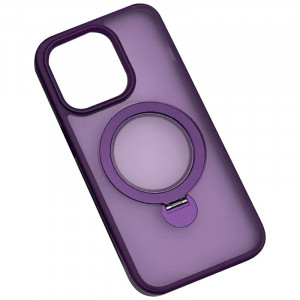 TPU+PC чехол Metal Buttons with MagSafe Colorful HQ Ring для Apple iPhone 14 / 13 (6.1