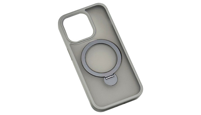 TPU+PC чохол Metal Buttons with MagSafe Colorful HQ Ring для Apple iPhone 15 (6.1