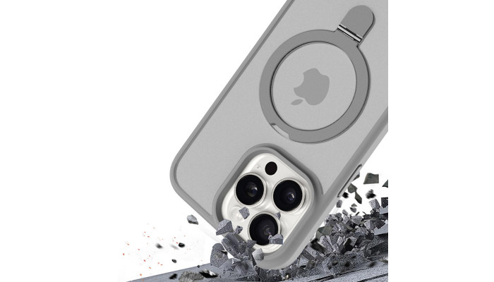 TPU+PC чохол Metal Buttons with MagSafe Colorful HQ Ring для Apple iPhone 15 Pro (6.1