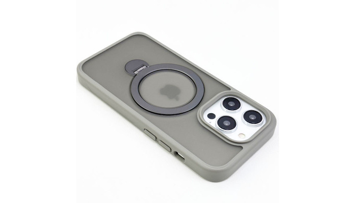 TPU+PC чехол Metal Buttons with MagSafe Colorful HQ Ring для Apple iPhone 15 Pro (6.1