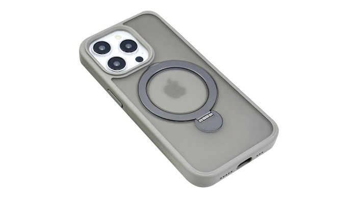 TPU+PC чохол Metal Buttons with MagSafe Colorful HQ Ring для Apple iPhone 15 Pro (6.1