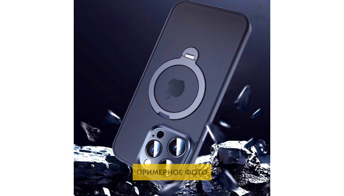 TPU+PC чохол Metal Buttons with MagSafe Colorful HQ Ring для Apple iPhone 16 (6.1