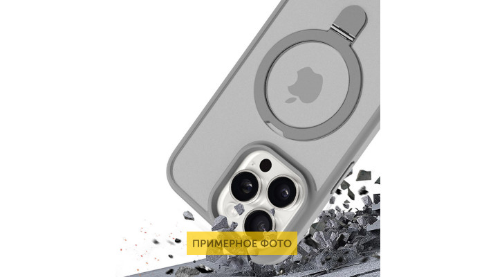 TPU+PC чохол Metal Buttons with MagSafe Colorful HQ Ring для Apple iPhone 16 (6.1