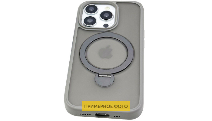 TPU+PC чехол Metal Buttons with MagSafe Colorful HQ Ring для Apple iPhone 16 (6.1