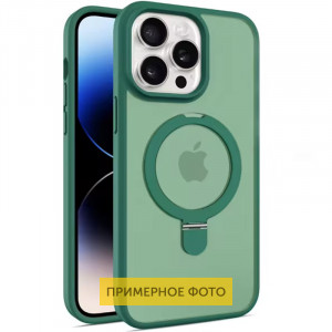 TPU+PC чохол Metal Buttons with MagSafe Colorful HQ Ring для Apple iPhone 16 Pro (6.3