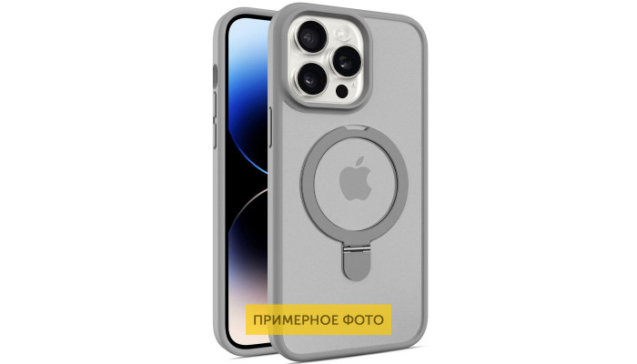 TPU+PC чехол Metal Buttons with MagSafe Colorful HQ Ring для Apple iPhone 16 Pro (6.3